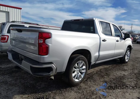 2020 Chevrolet Silverado 1500 2Wd Short Bed Custom z USA, uszkodzony, nr VIN 1GCPWBEH2LZ299904